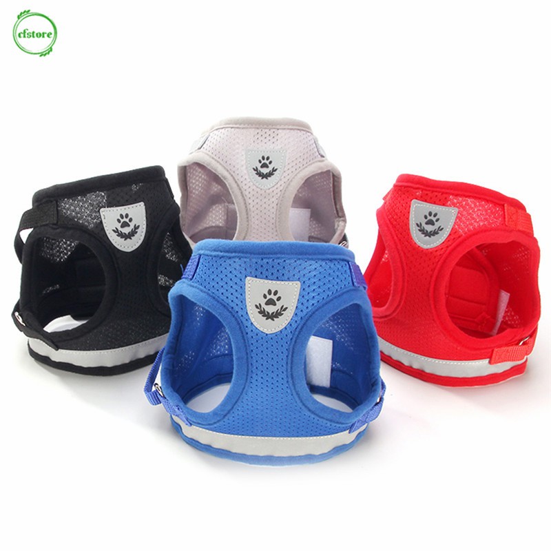 Set đai và dây dắt lưới thoáng khí dành cho chó cưng vừa và nhỏ