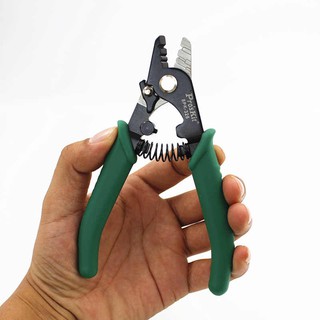 Kìm tuốt sợi quang 3 lỗ xanh ProKit 8PK326