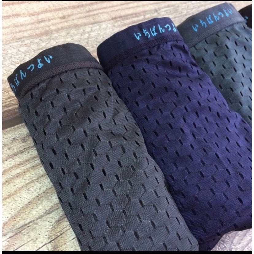 &lt;Cực Xịn&gt; Quần Sịp Đùi Boxer Nam Thông Hơi Xuất Nhật Vải Thun Lạnh Cao Cấp Co Giãn 4 Chiều