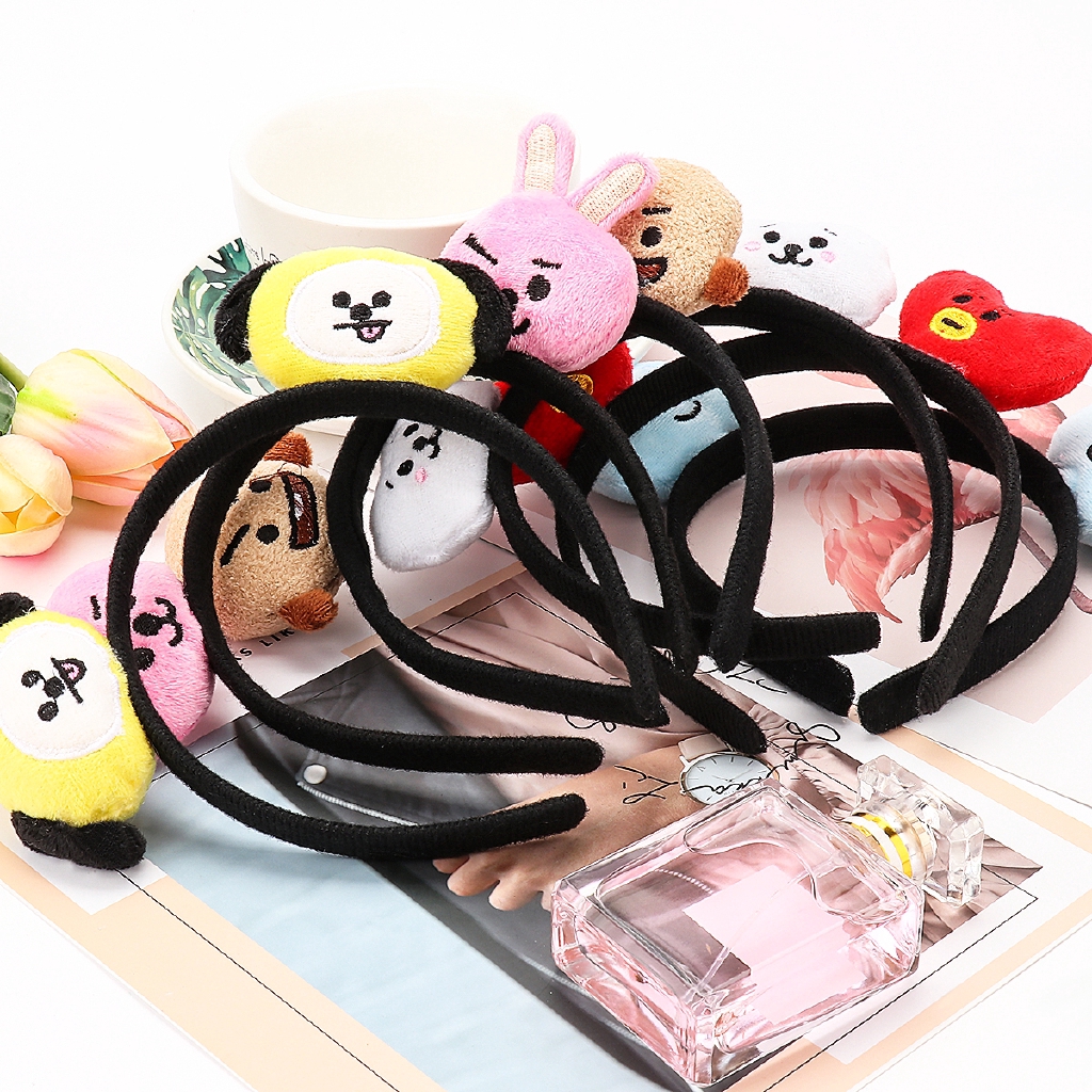 Cài tóc hình nhân vật BT21 nhồi bông dễ thương