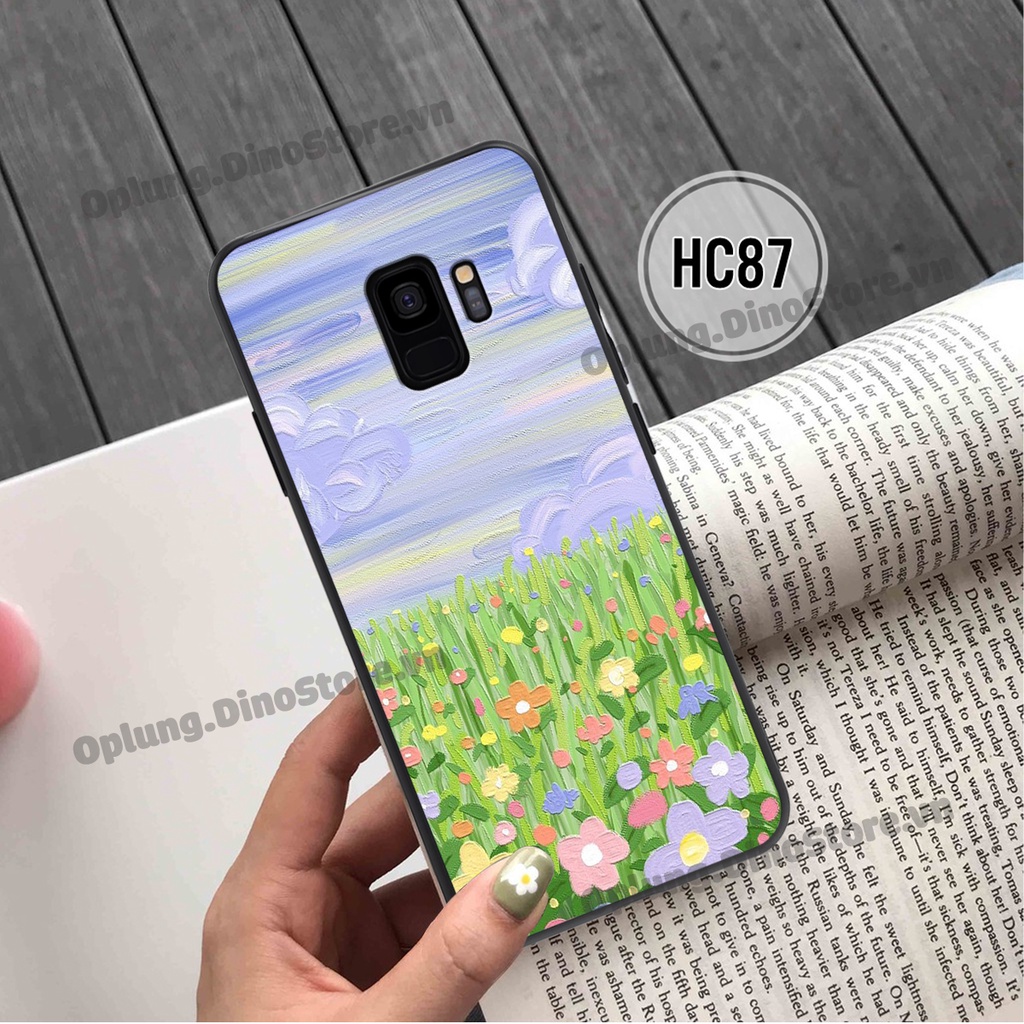 Ốp lưng Samsung S9 - S9 Plus  in hình hoa vintage đơn giản cho mọi lứa tuổi kiểu dáng bo viền bảo vệ camera.