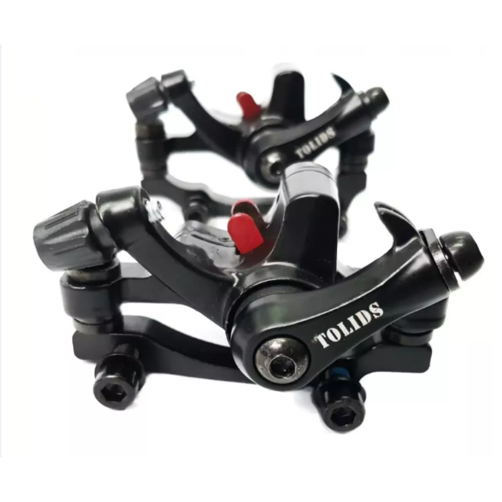 BỘ THẮNG ĐĨA CƠ XE ĐẠP THỂ THAO MTB, PHANH ĐĨA TOLIDS TRƯỚC SAU