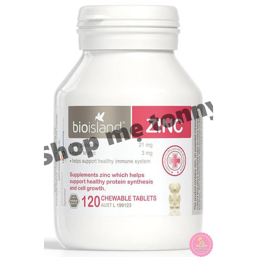 Bio Island ZinC Bố xung kẽm cho trẻ em ( 120 Viên )