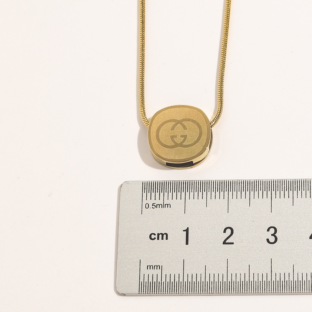 LOUIS VUITTON Vòng cổ Thép Titan Họa Tiết Lv Sang Trọng Cho Nam Nữ