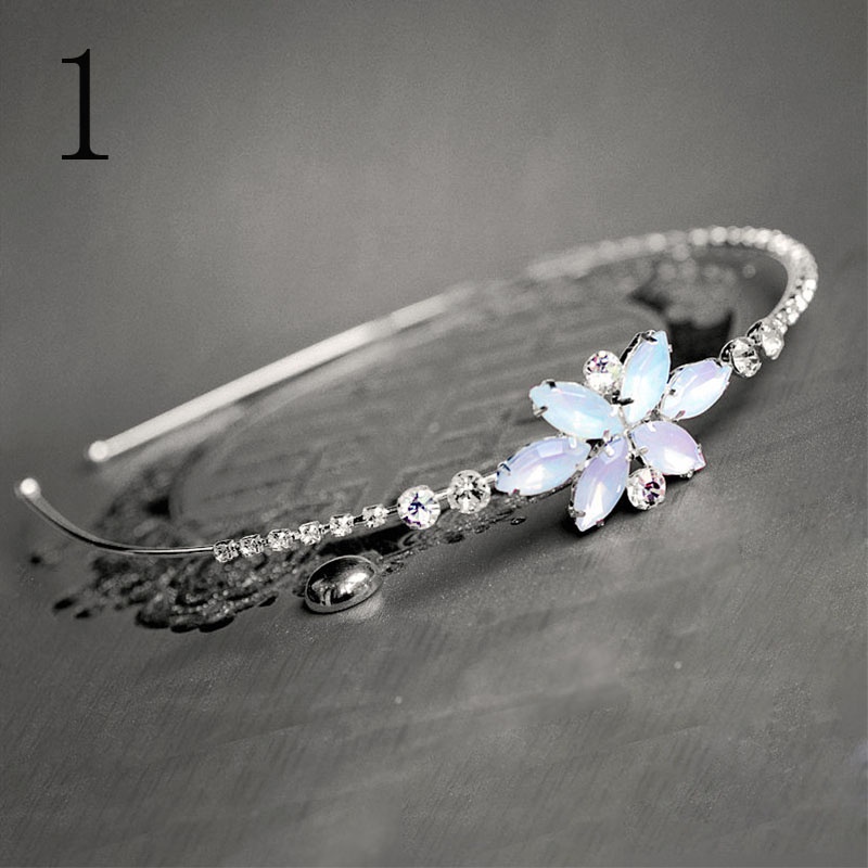 Cài tóc hợp kim đính đá hình hoa thời trang cho bé gái