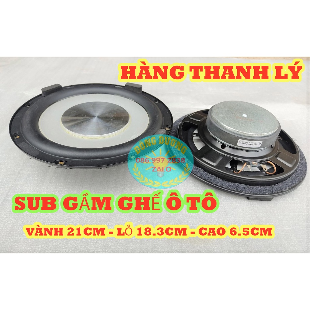 LOA SUB Ô TÔ VÀNH 21CM LỖ 18.3CM - LOA SUB GẦM Ô TÔ - SUB GẦM GHẾ
