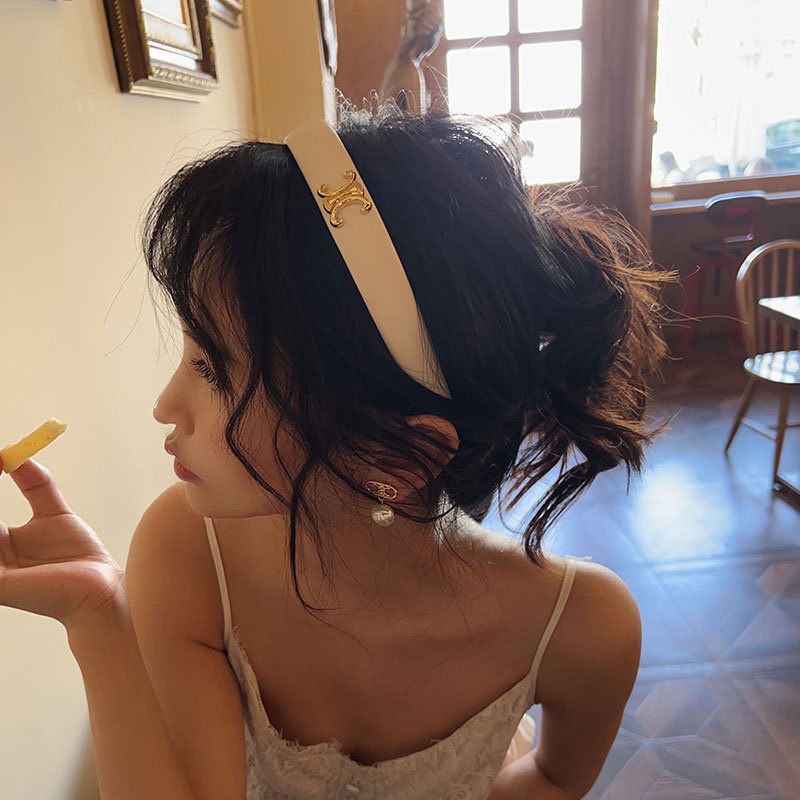 Băng Đô Cài Tóc Bằng Da Thiết Kế Đơn Giản Sang Trọng