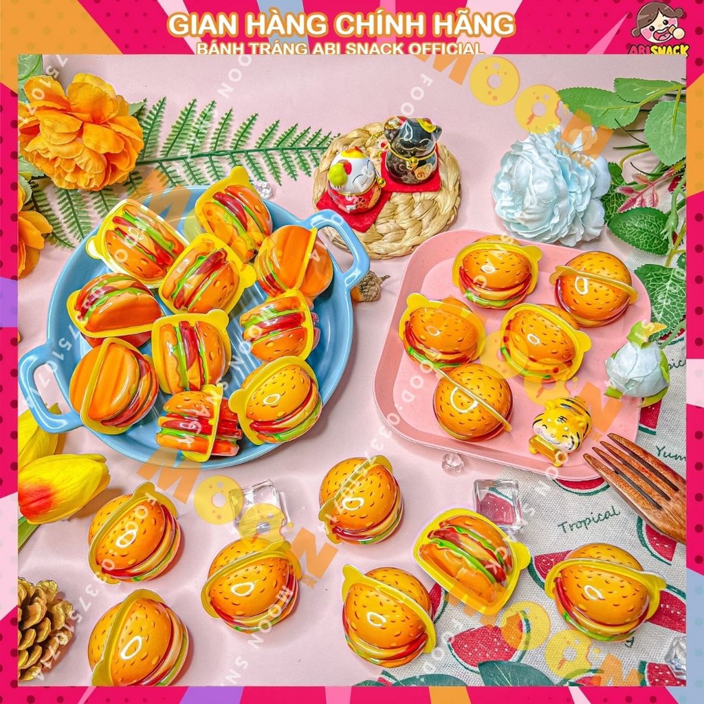 Loại mới kẹo dẻo hamburger có nhân hình bánh hamburger 18g