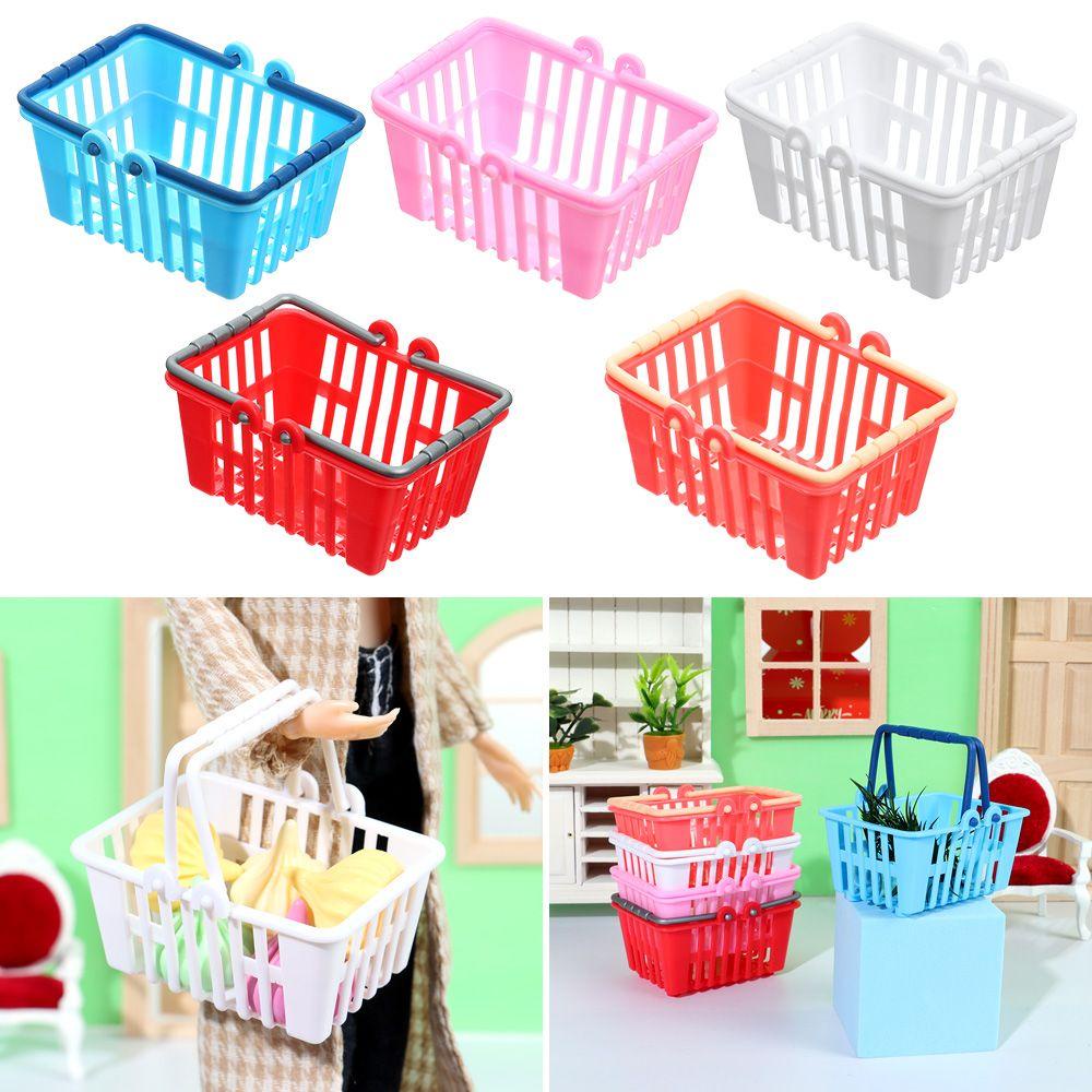 YVE Giỏ Mua Sắm Mini Trang Trí Nhà Búp Bê
