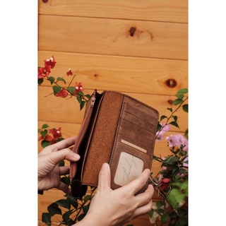 VÍ DÀI DA BÒ THẬT HANDMADE
