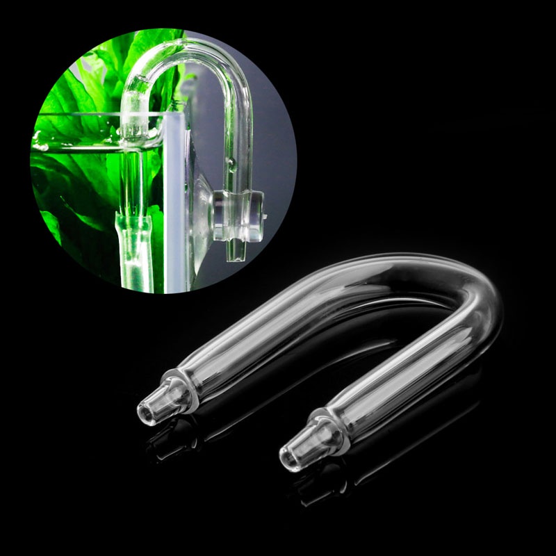 Đầu Nối Ống Nước Bể Cá CO2 Bằng Thủy Tinh Trong Suốt