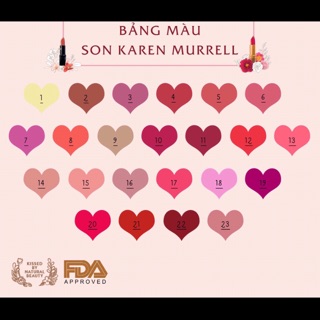 SON KAREN MURRELL VỎ ĐEN NO 04,17,20