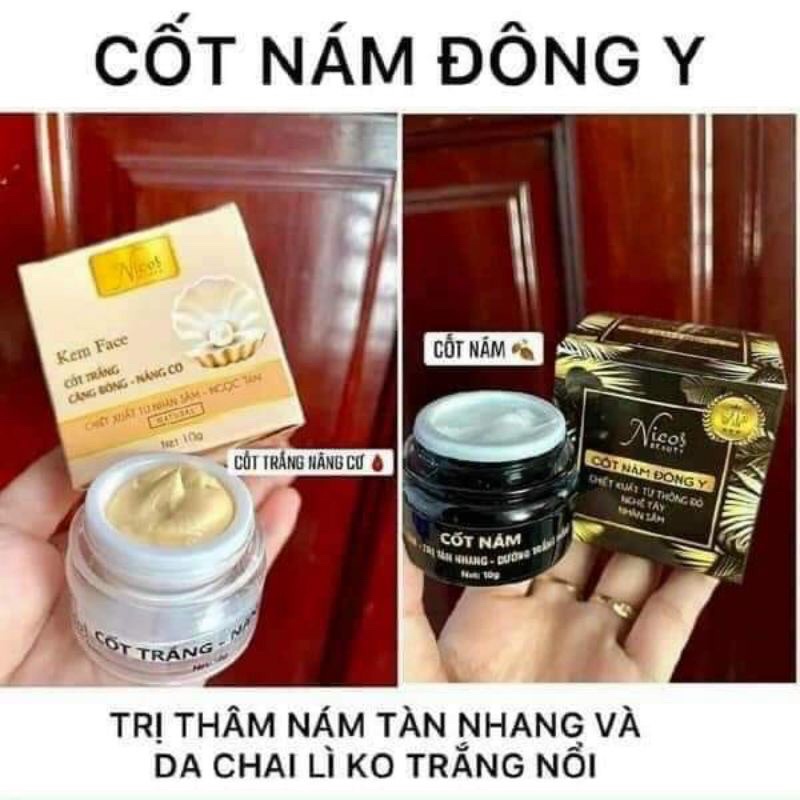 [Chính Hãng] Bộ Kem Face Cốt Nám Nicos Chính Hãng