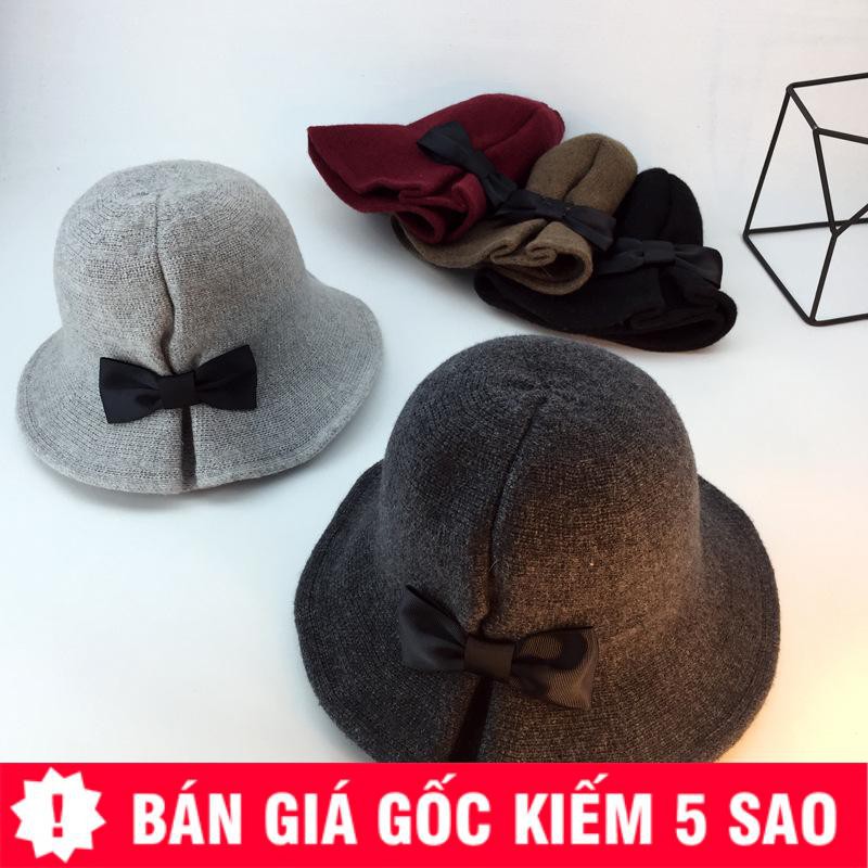 Nón Len Vành Thắt Nơ Nữ Tính Thời Trang P689