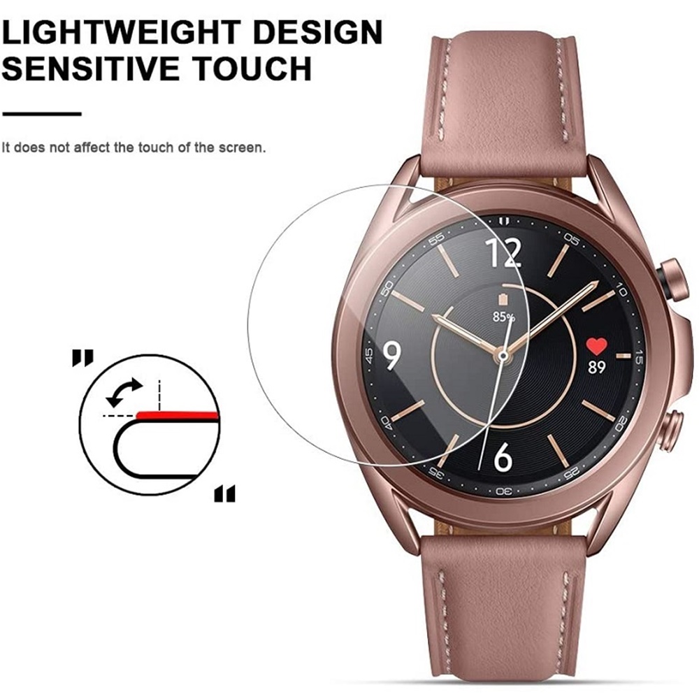 Kính Cường Lực 9h / Miếng Dán Bảo Vệ Màn Hình Đồng Hồ Samsung Galaxy Watch 3 45mm 41mm