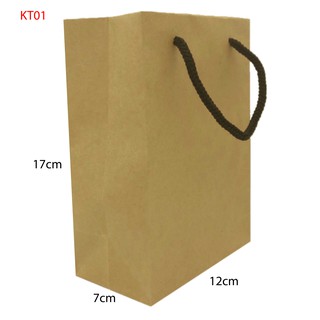 50 Túi Giấy Kraft trơn KT01 đựng mỹ phẩm