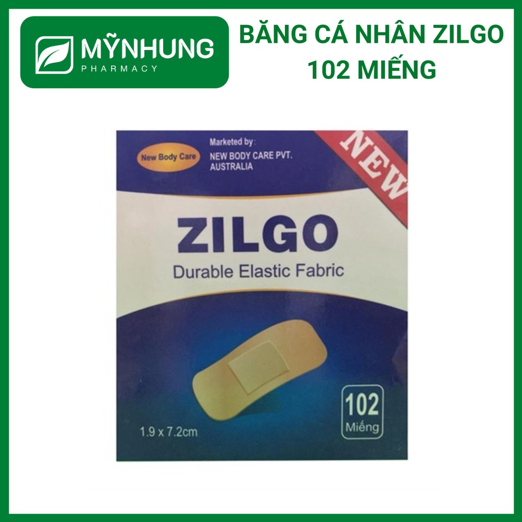 BĂNG CÁ NHÂN ZILGO 102 MIẾNG