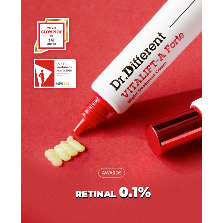 Kem dưỡng chống lão hóa DR.DIFFERENT RETINAL 0.1% 0.05%