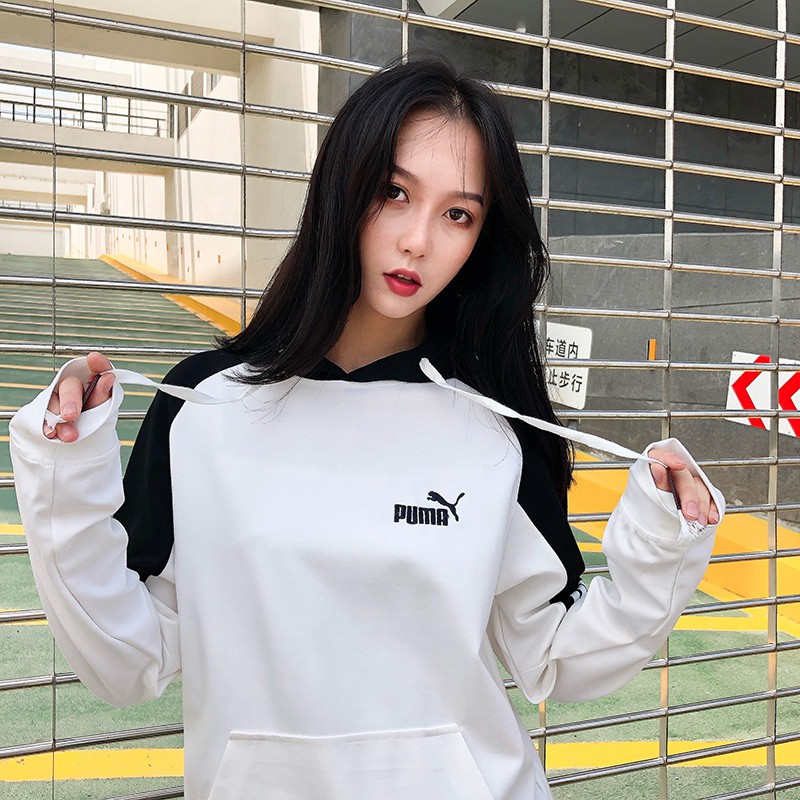 Áo Hoodie Puma Tay Dài Chất Liệu Cotton Dày Dặn Phong Cách Retro Cho Nam Giới