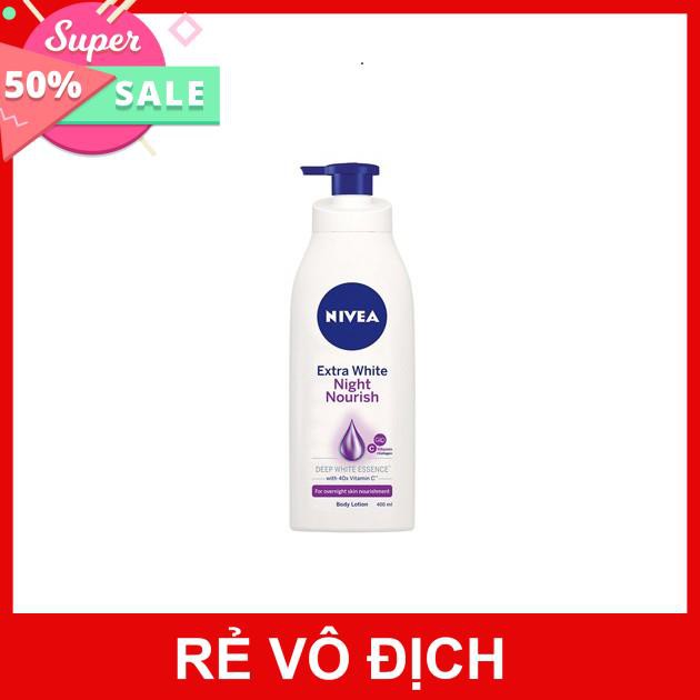 [CHÍNH HÃNG] SỮA DƯỠNG THỂ NIVEA - Extra White Night Nourish Body Lotion 400ml ( ĐÊM )