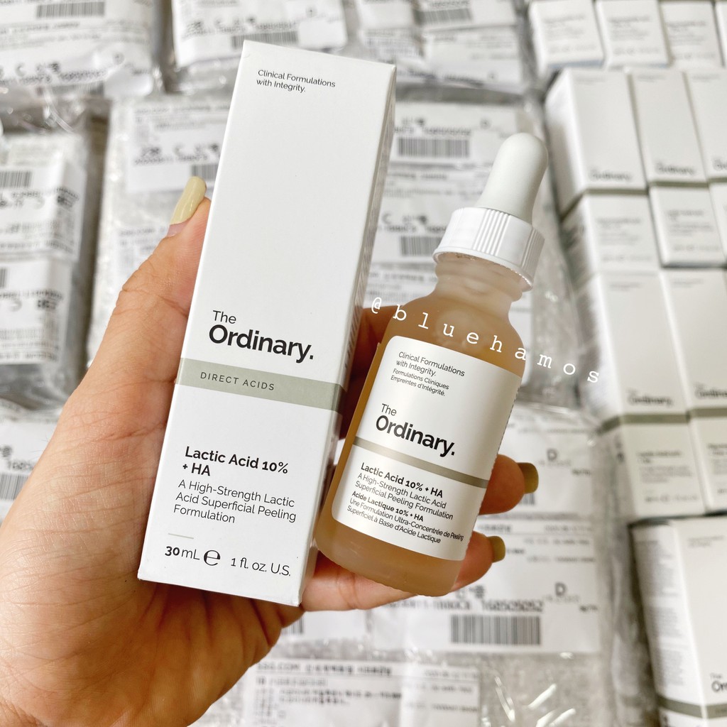 The Ordinary Lactic Acid 5% + HA - Serum tẩy tế bào chết, sáng da, mờ thâm