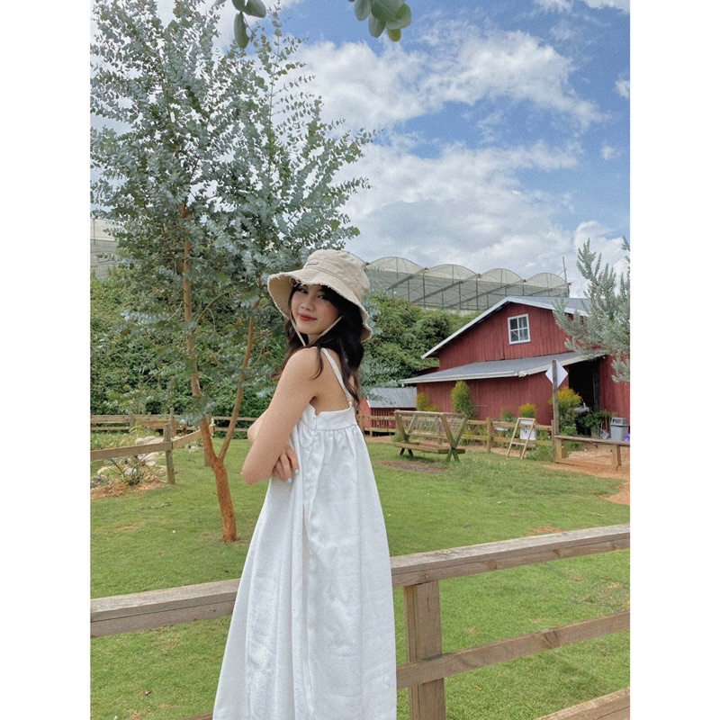 Đầm maxi 2 dây suông