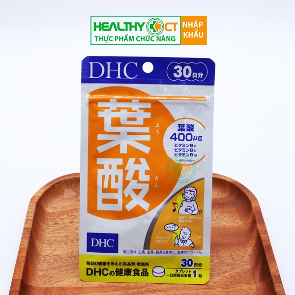 Viên Uống Bổ Sung Acid Folic Cho Bà Bầu DHC Gói 30 Ngày (Nhập Khẩu Nhật Bản)