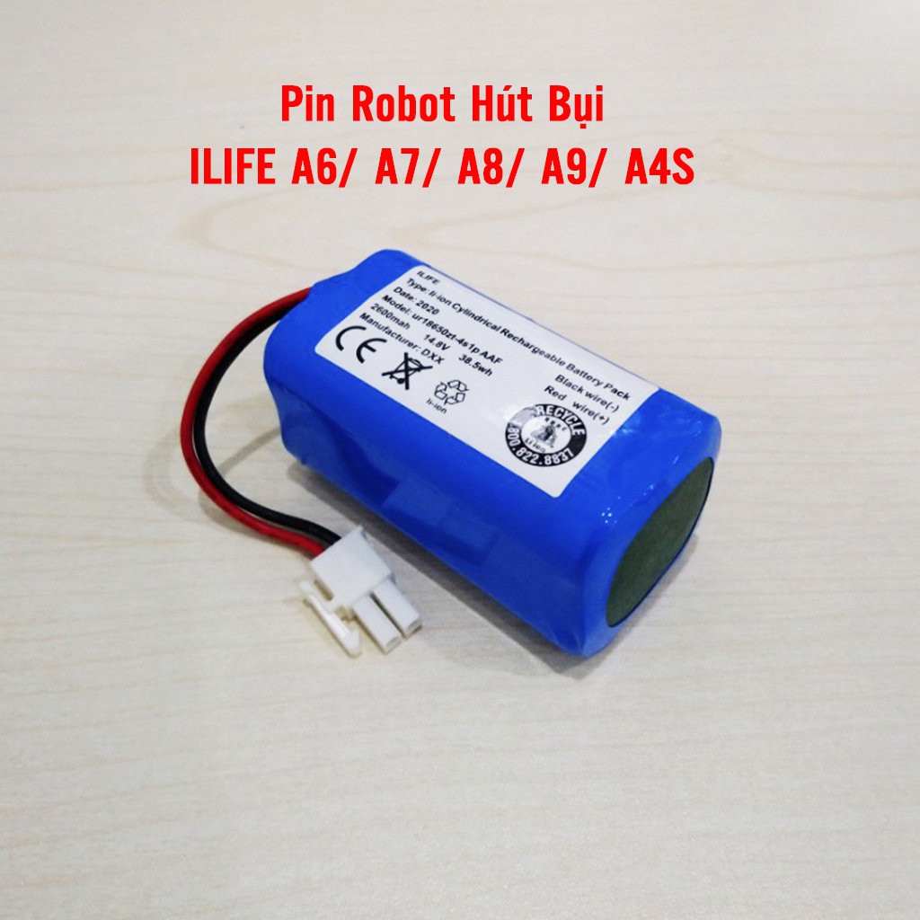 Pin robot hút bụi IlIFE A6/ A7/ A8/ A9/ A4/ A4S