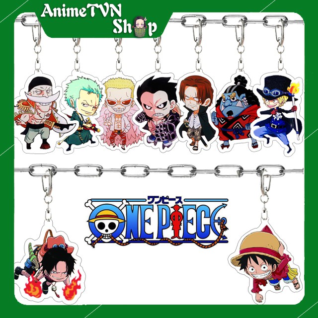 Móc khoá Mica anime One Piece - Đảo hải tặc (Loại 1) - Nhựa Cứng Acrylic In 2 mặt sắc nét ( ảnh thật )