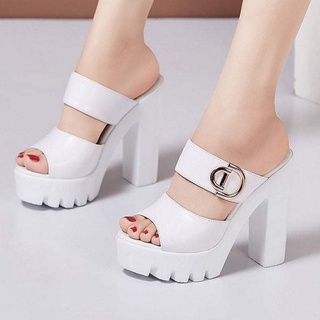 Dép cao gót đính phụ kiện