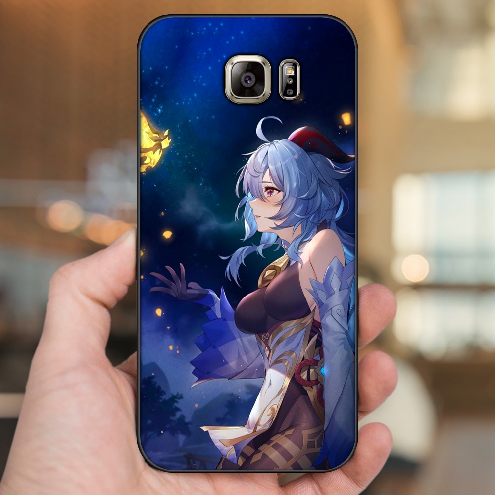 Ốp lưng Samsung Note 5 viền đen in hình Ganyu Genshin Impact