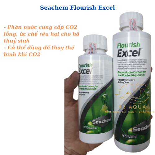 Seachem Flourish Excel 100ml - Dung Dịch Cung Cấp Co2, Phòng Và Ức Chế Rêu Hại Cho Hồ Thuỷ Sinh, Cá Cảnh