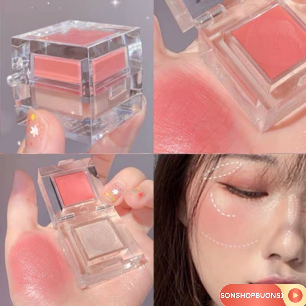 Phấn Má Bắt Sáng Dạng Kem Hai Màu Tự Nhiên Lâu Trôi Magic Casa (B2) Buôn Sỉ