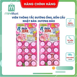 Vỉ 12 Viên Sủi Thông Cống, Thông Bồn Cầu Nhật Bản KOBAYASHI Hương Đào