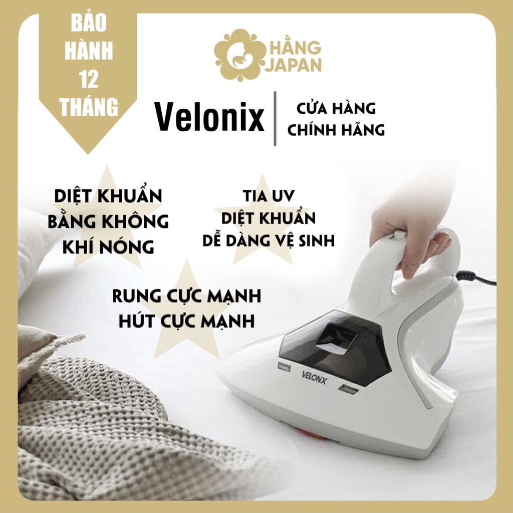 Máy hút bụi cầm tay diệt khuẩn chăn nệm Velonix nội địa Hàn Quốc