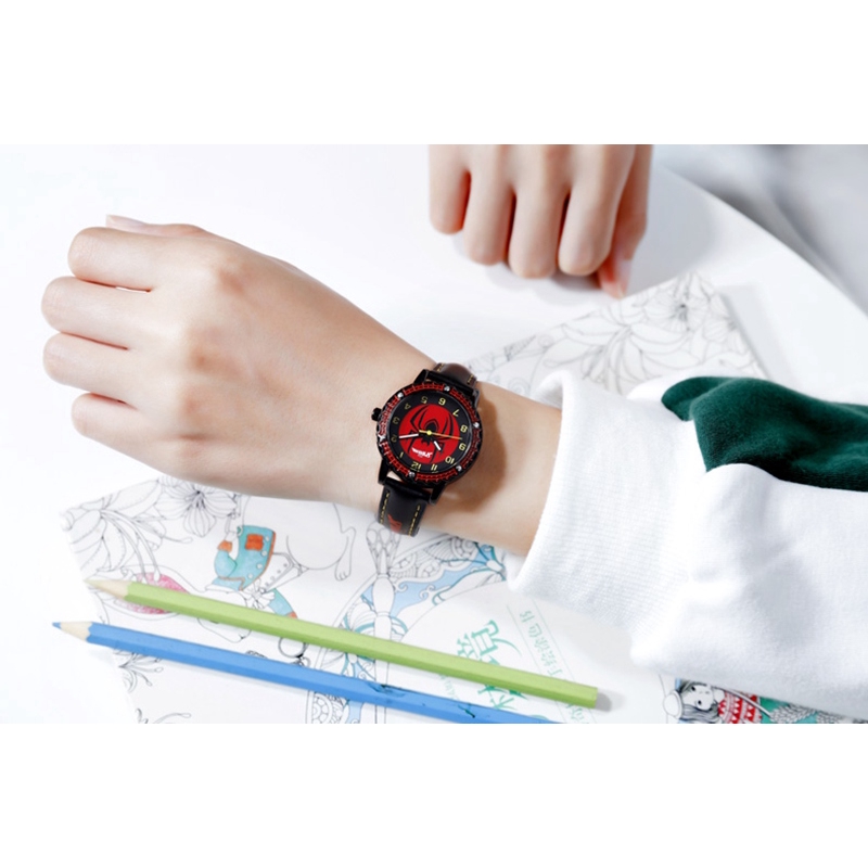 MARVEL Avengers Spider-Men Siêu anh hùng Giấc mơ thời thơ ấu Trẻ em Nhật Bản Đồng hồ thạch anh PU Band Đồng hồ chống nước Đồng hồ trẻ em | BigBuy360 - bigbuy360.vn