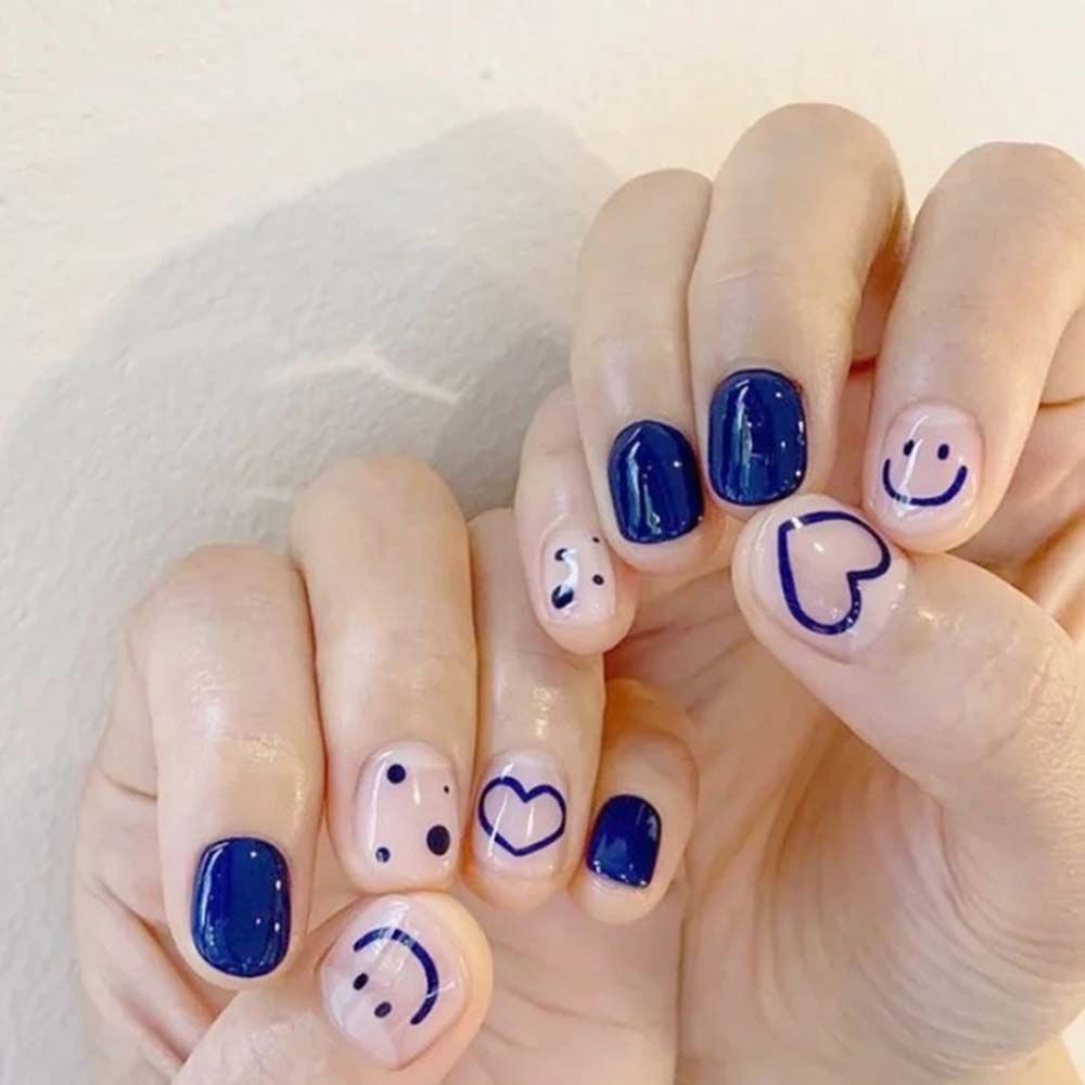 [Hàng mới về] Hình dán họa tiết ngôi sao/ mặt cười/ trái tim siêu mỏng làm đẹp cho móng tay thủ công DIY