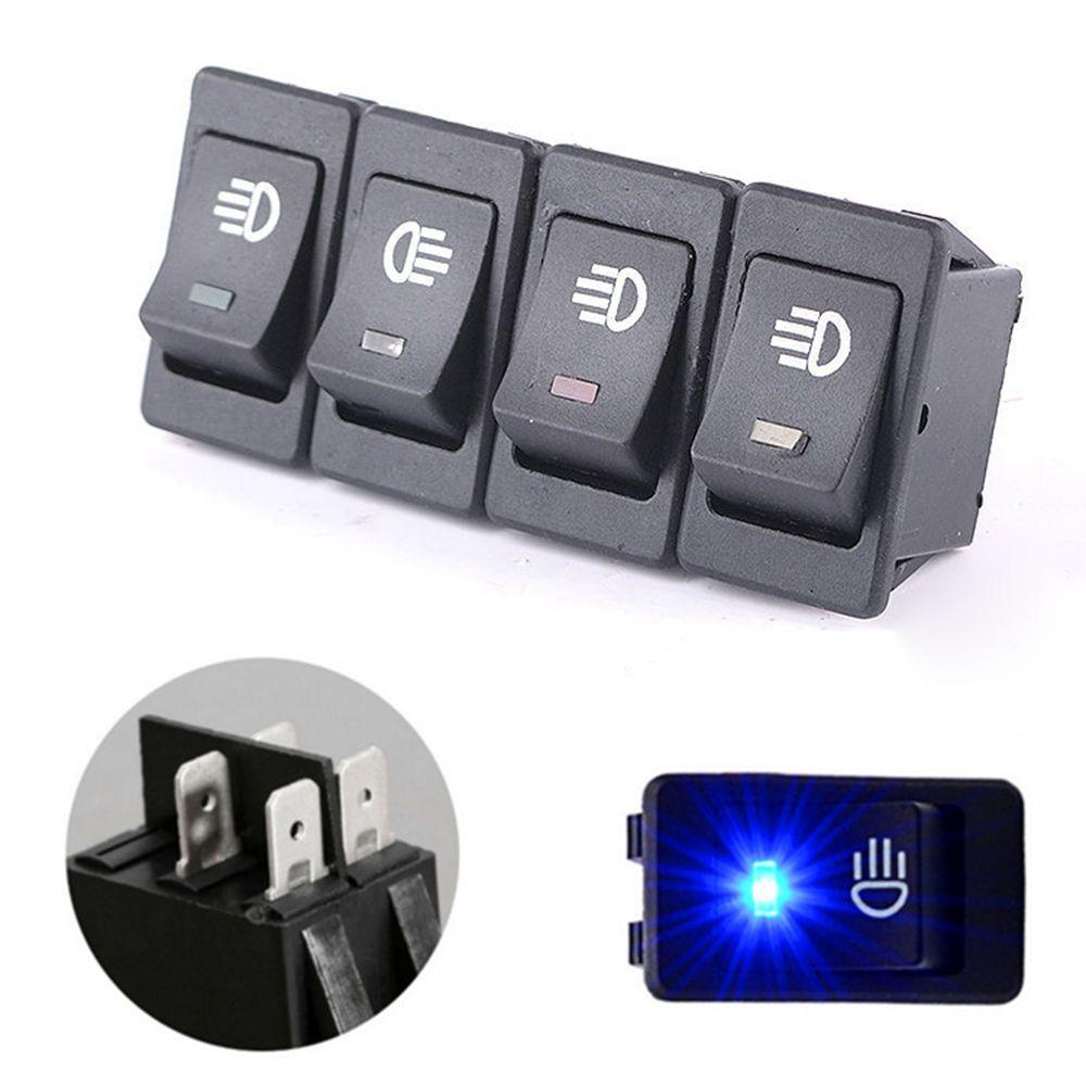 PISTA Công Tắc Bật / Tắt Đèn 4 Chấu Màu Sắc Ngẫu Nhiên