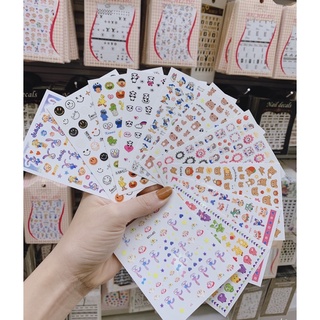 sticker dán móng, hình dán hoạt hình siêu cute