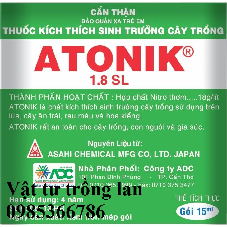 Atonik thuốc kích thích sinh trưởng cây trồng