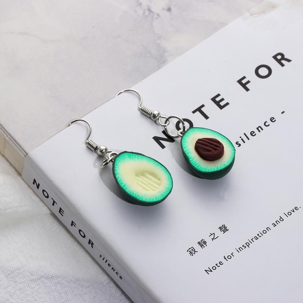 Vòng cổ Hình Trái Bơ Xanh Lá Phong Cách Bohemian Dễ Thương