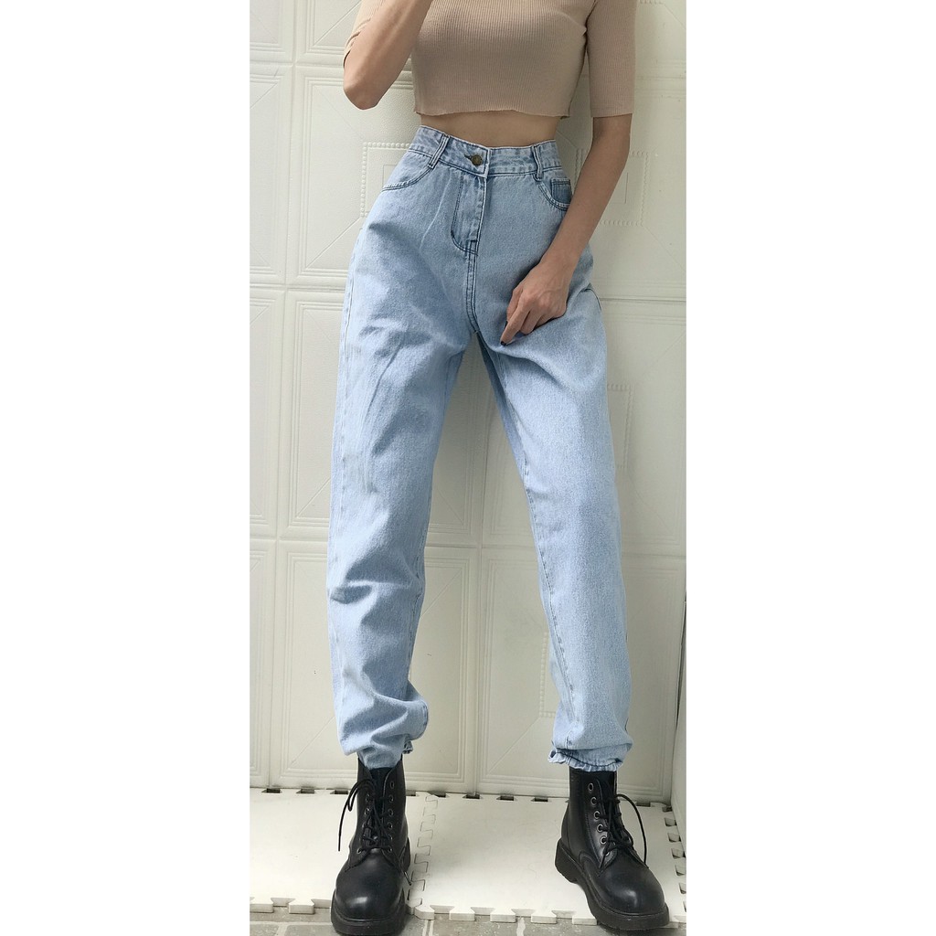 [Đại 30~36] Quần Baggy Cotton Rách 2 Bên Hông - Lưng Cao Trên Rốn- Phom To Dài | BigBuy360 - bigbuy360.vn