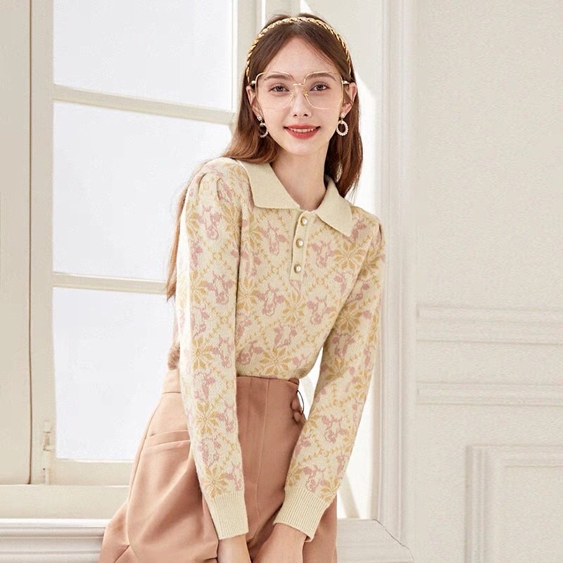 Áo len hoa CHIU-SHUI