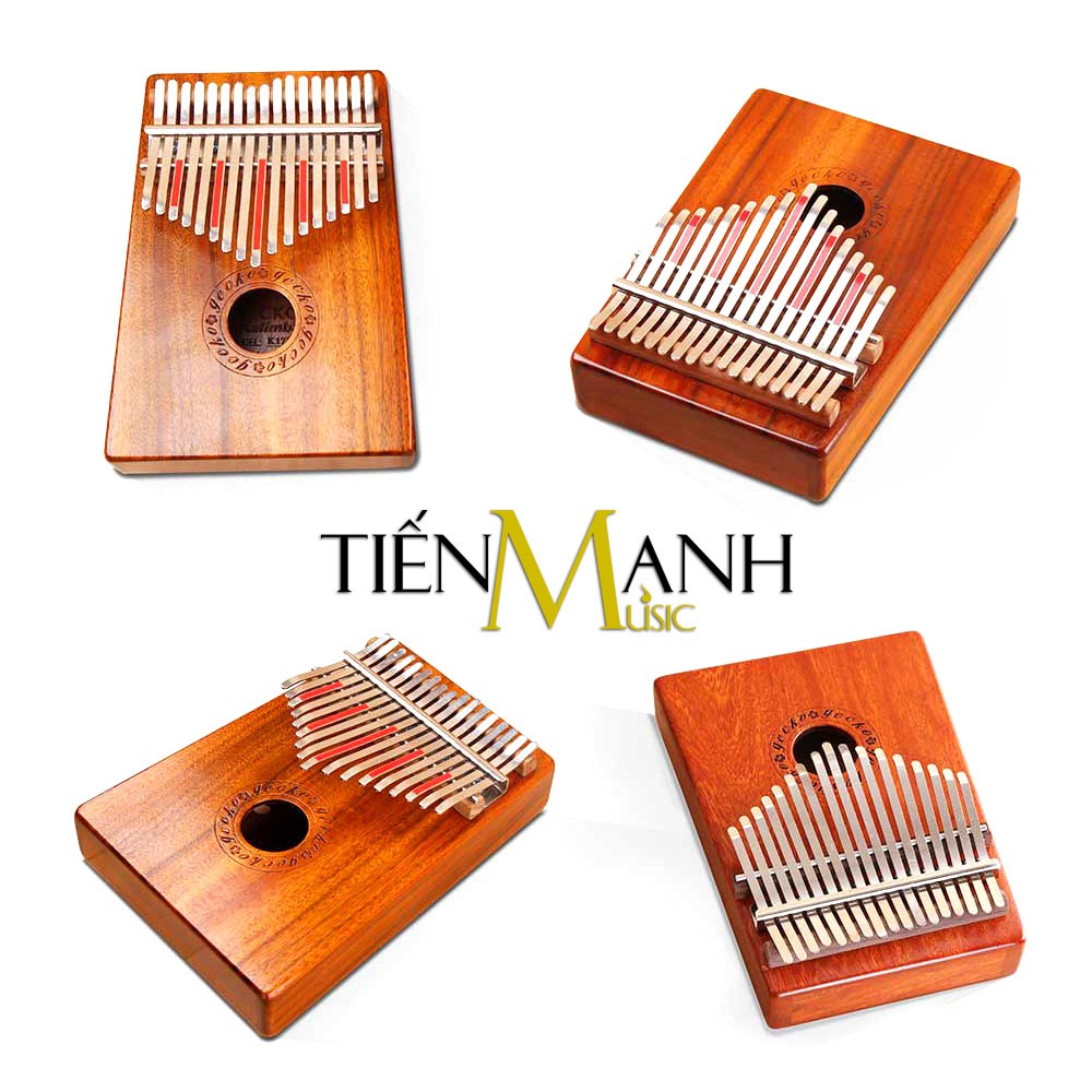 [Rẻ vô địch] Đàn Kalimba Gecko K17K 17 Phím Gỗ Koa (Cam kết 100% Chính hãng nhập khẩu bởi Tiến Mạnh Music)