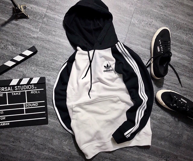 Áo DAS HOODIE TRIPLE STRIPES NEW OPTION WITH BASIC COLOR.. | BigBuy360 - bigbuy360.vn
