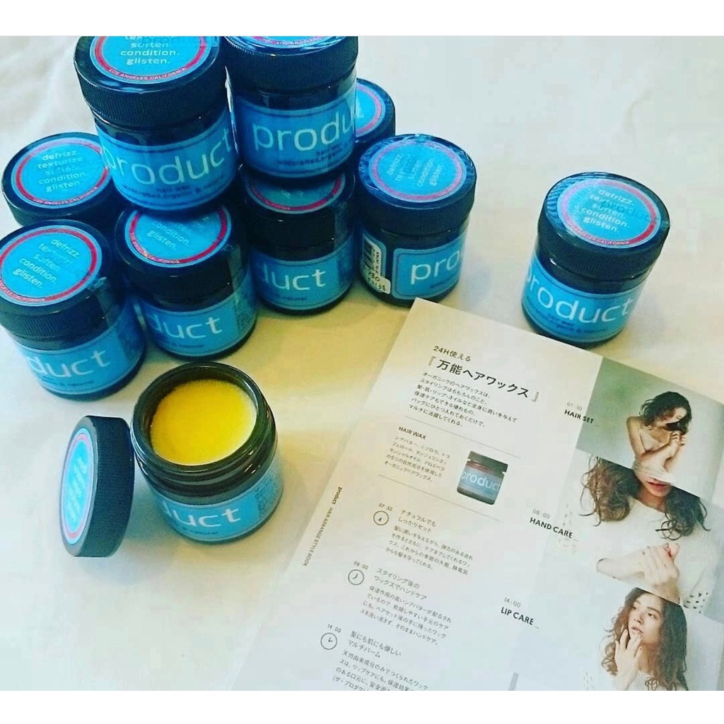 Sáp tóc hữu cơ đa chức năng PRODUCT (tạo kiểu tóc / chăm sóc da tay + móng tay / dưỡng môi