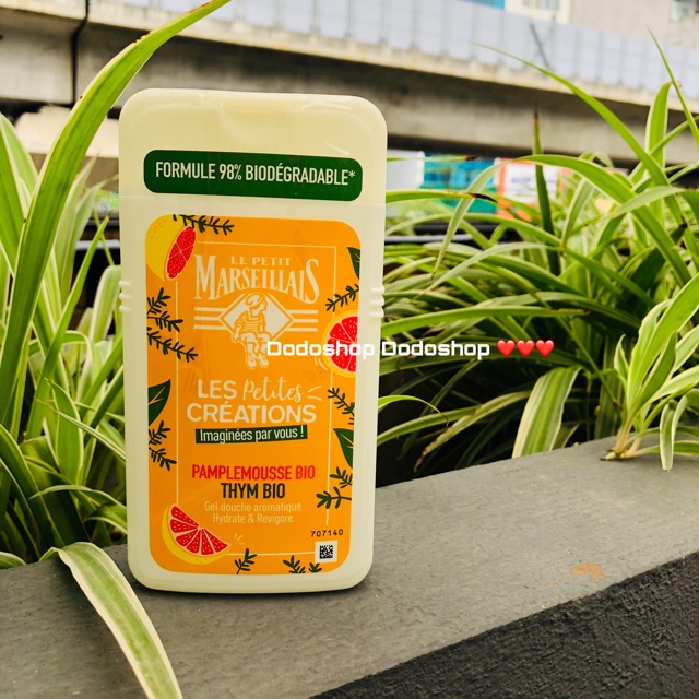 Sữa tắm Le Petit Marseillais 250ml giúp da mềm mịn, mượt da, thơm đậm hương thơm Pháp, hàng nội địa pháp