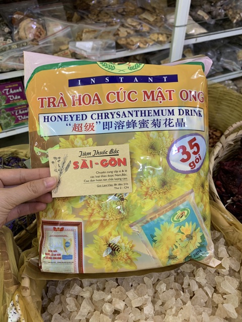 Trà Hoa Cúc Mật Ong Hòa Tan Hán Linh 35 gói