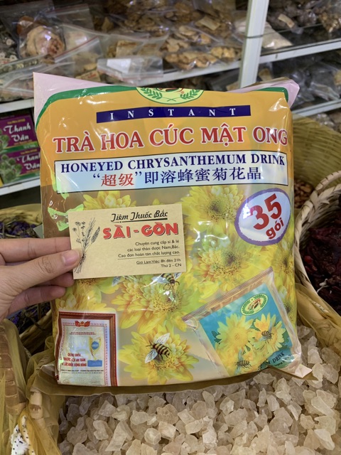 [Mã 156FMCGSALE hoàn 8% đơn 500K] Trà Hoa Cúc Mật Ong Hòa Tan Hán Linh 35 gói | BigBuy360 - bigbuy360.vn