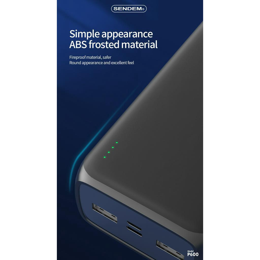 Sạc dự phòng Sendem P600 30000Mah tiêu chuẩn mới